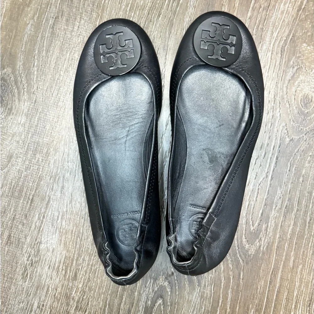 Tory Burch‎ Women's Black Reva Travel Ballet Size 7.5